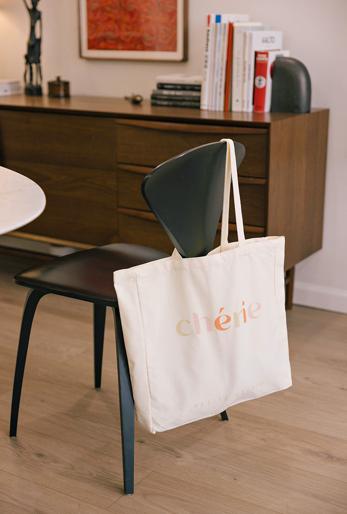 Petite Studio NYC's Cherie Canvas Tote in Colorblock