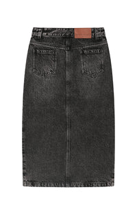 Petite Studio's Debbie Denim Pencil Skirt in Black