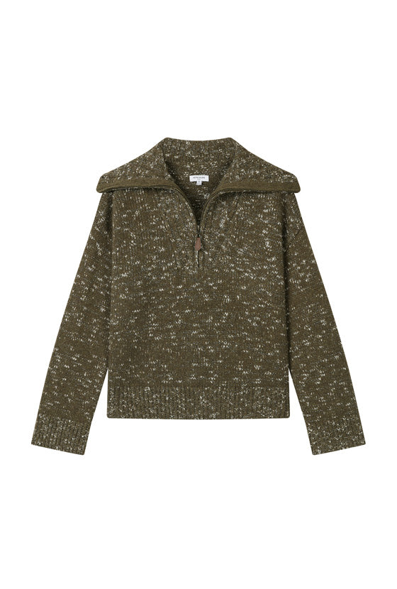 Petite Studio's Barry Wool Sweater in Moss