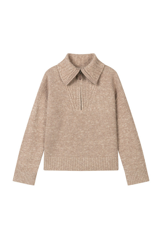 Petite Studio's Barry Wool Sweater in Tan
