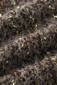 Petite Studio's Charmaine Oversized Wool Tweed Coat in Charcoal