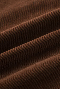 Petite Studio's Abby Corduroy Dress in Brown