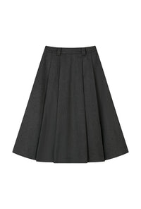 Petite Studio's Blake Wool Blend Skirt in Grey