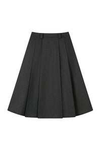 Petite Studio's Blake Wool Blend Skirt in Grey