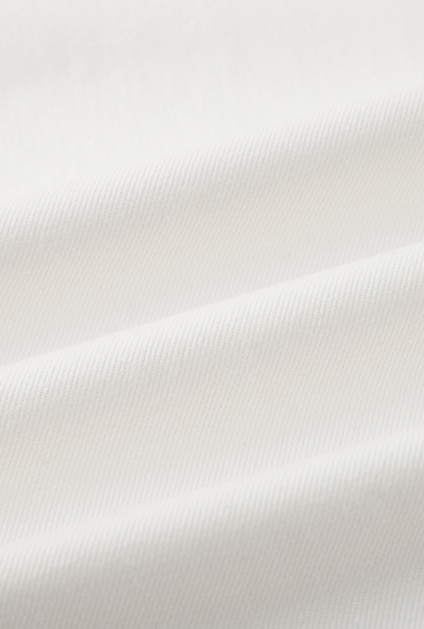 Petite Studio's Bentley Straight Cropped Jeans in White