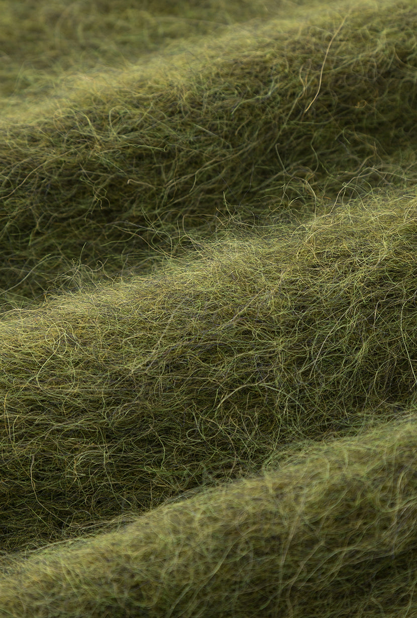 Petite Studio's Brayden Alpaca Cardigan in Olive Green