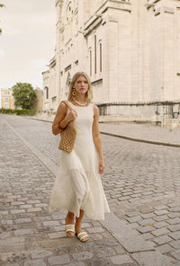 Petite Studio NYC's Gwynne Knit Dress in Ivory