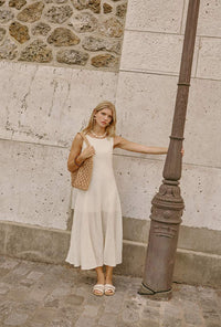 Petite Studio NYC's Gwynne Knit Dress in Ivory