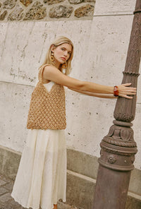 Petite Studio NYC's Gwynne Knit Dress in Ivory