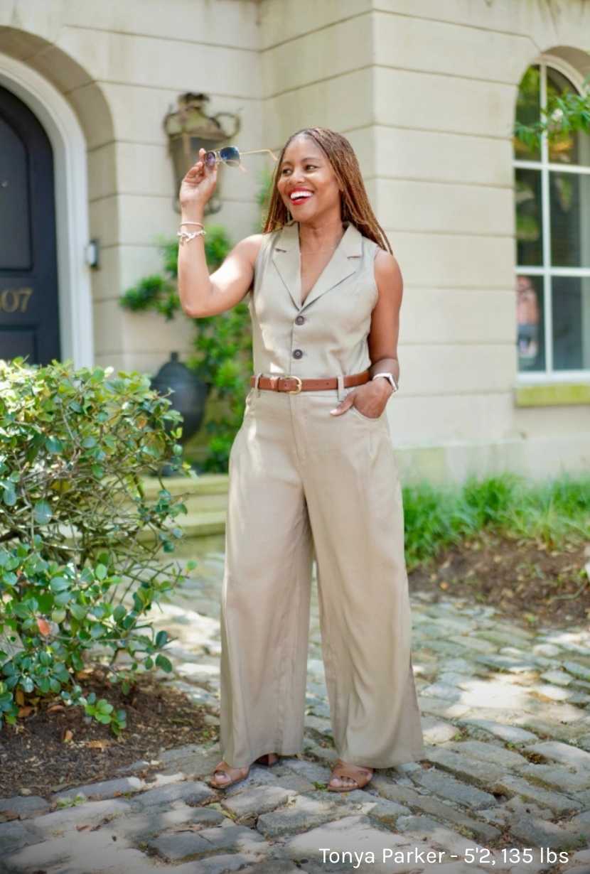 Petite Studio's Mitzi Jumpsuit in Camel