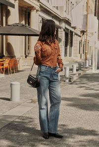 Petite Studio's Coleen Suede Shirt in Brown