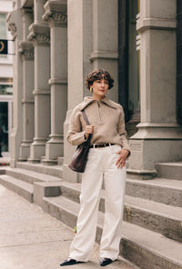 Petite Studio's Barry Wool Sweater in Tan