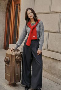 Petite Studio's Carmina Wool Cardigan in Grey