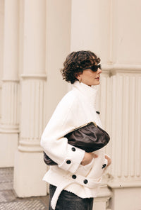 Petite Studio's Cole Wool Short Coat in Ivory