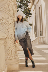 Petite Studio's Debbie Denim Pencil Skirt in Black