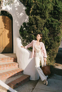 Petite Studio's Odilia Mid Rise Straight Leg Jeans in Cream