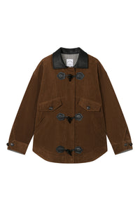 Petite Studio's Bryce Corduroy Barn Jacket in Sepia