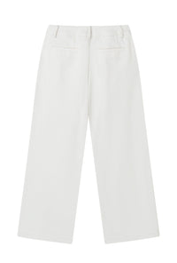 Petite Studio's Billy Denim Wide-Leg Pants in White