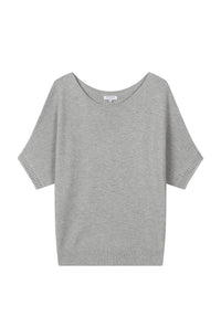Petite Studio's Franco Cotton Knit Top in Grey