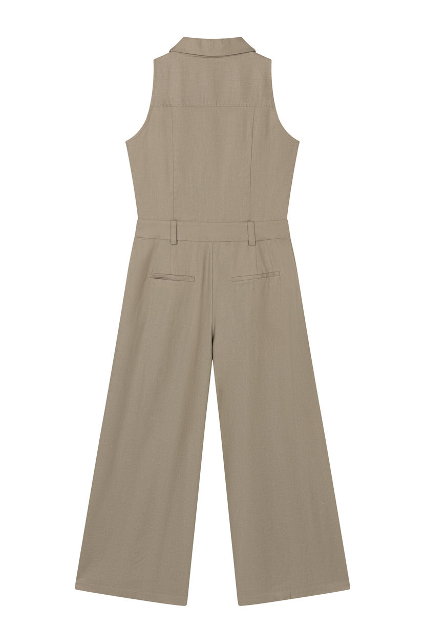 Petite Studio's Mitzi Jumpsuit in Camel