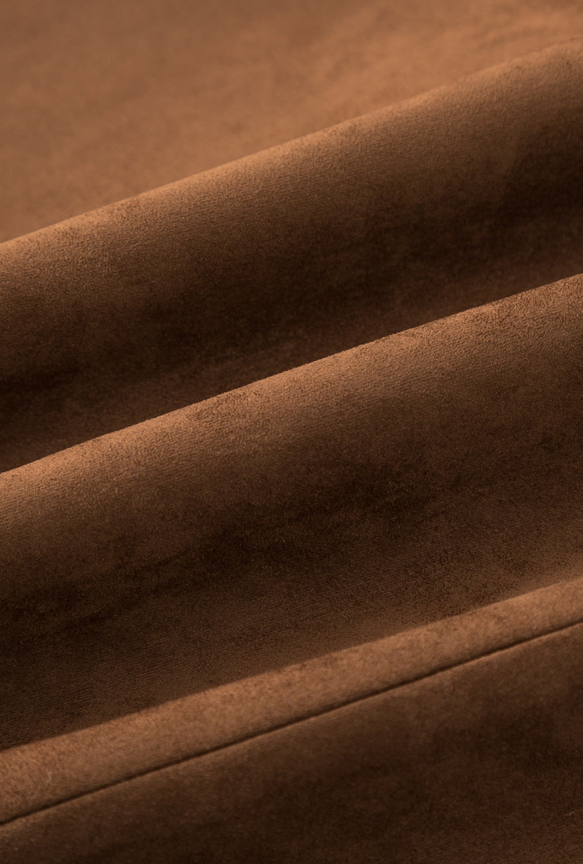 Petite Studio's Ashton Mini Suede Skirt in Caramel