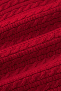 Petite Studio's Carmina Wool Cardigan in Red