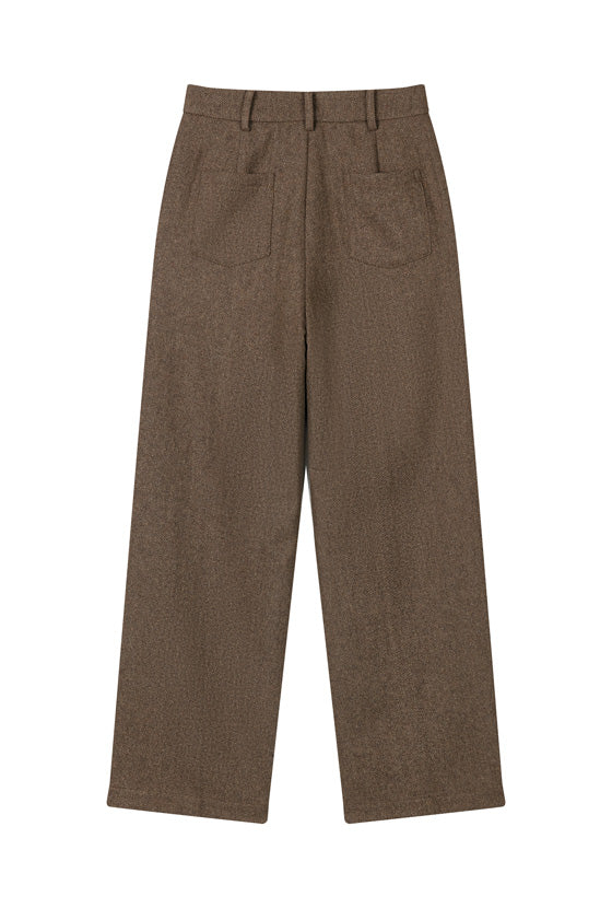 Petite Studio's Reign Wool Pants in Hazelnut