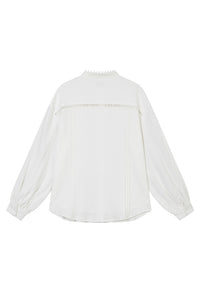 Petite Studio NYC's Aerin Cotton Blouse in Ivory