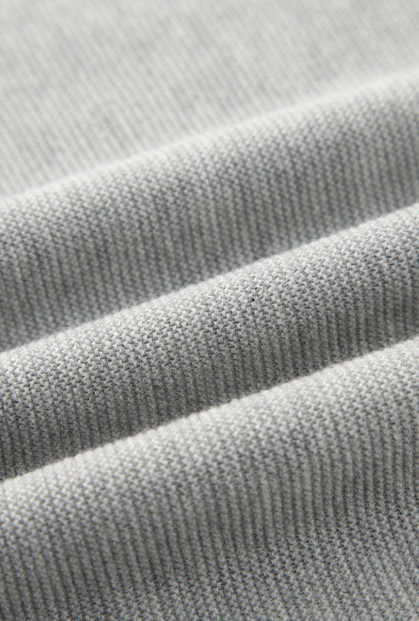 Petite Studio's Franco Cotton Knit Top in Grey