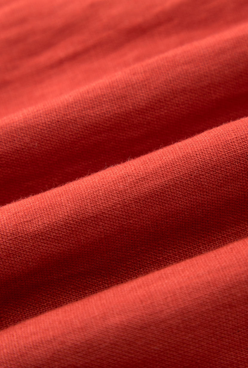 Petite Studio's Meryl Linen Dress in Red