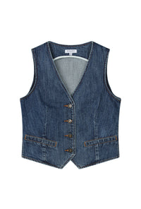 Petite Studio's Bridgett Vest in Denim