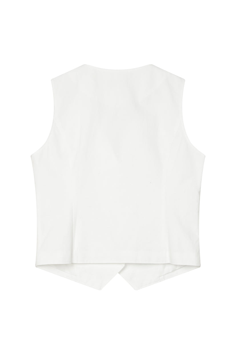 Petite Studio's Bridgett Vest in Ivory