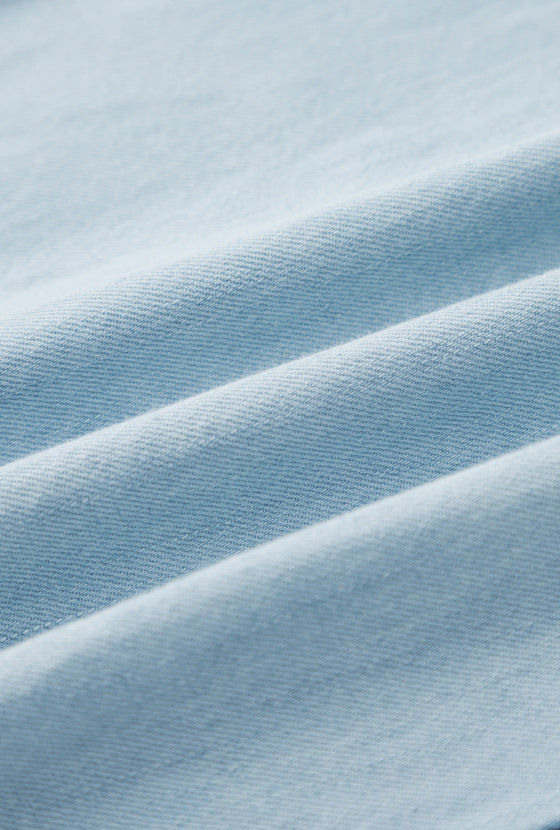 Petite Studio NYC's Aerin Blouse in Denim Blue