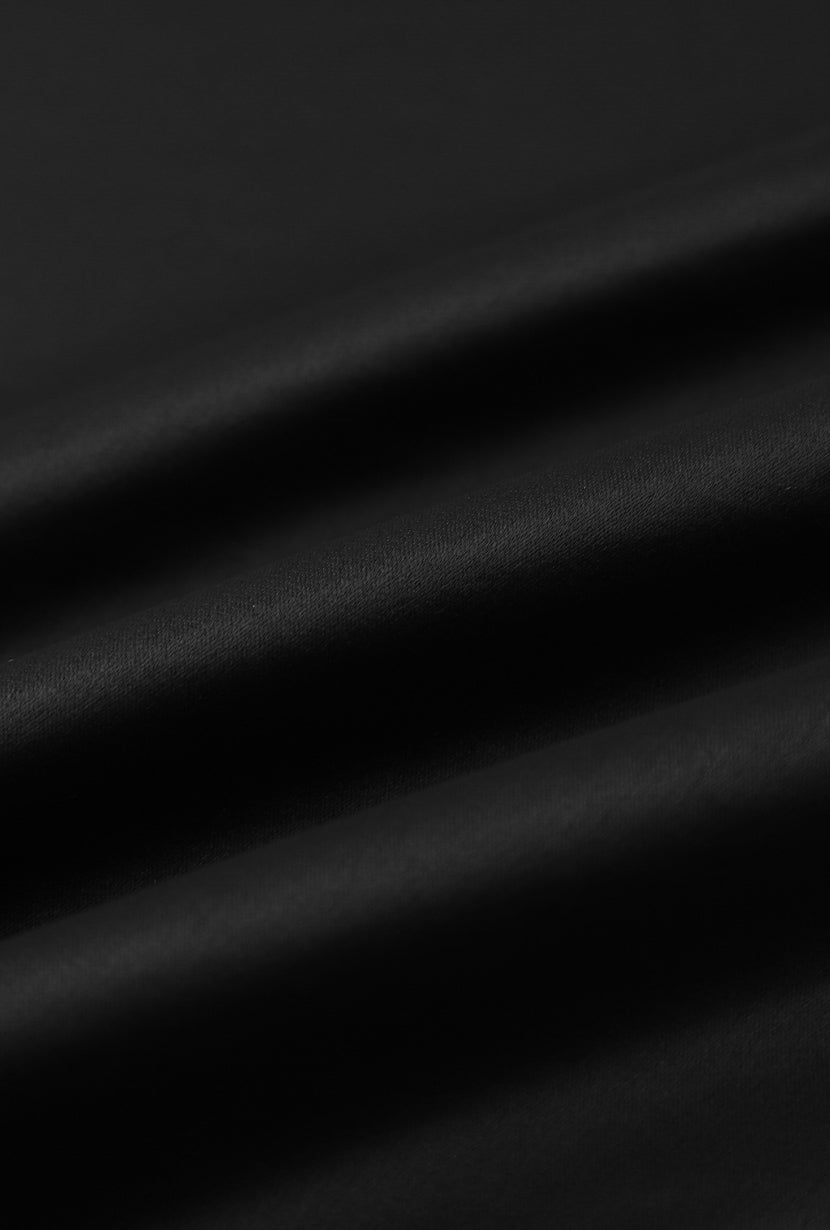 Petite Studio's Nadine Satin Skirt in Black