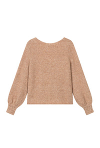 Petite Studio's Carissa Mohair Cardigan in Camel