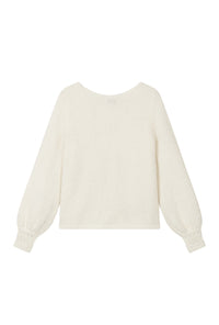 Petite Studio's Carissa Mohair Cardigan in Ivory