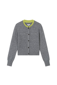 Petite Studio's Carmina Wool Cardigan in Grey