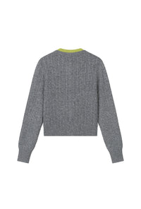 Petite Studio's Carmina Wool Cardigan in Grey