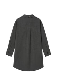 Petite Studio's Abby Wool Blend Dress in Charcoal