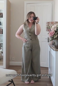 Petite Studio's Mitzi Jumpsuit in Camel