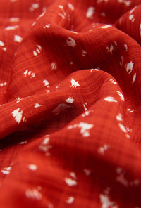 Petite Studio's Summer Maisy Dress in Red Print