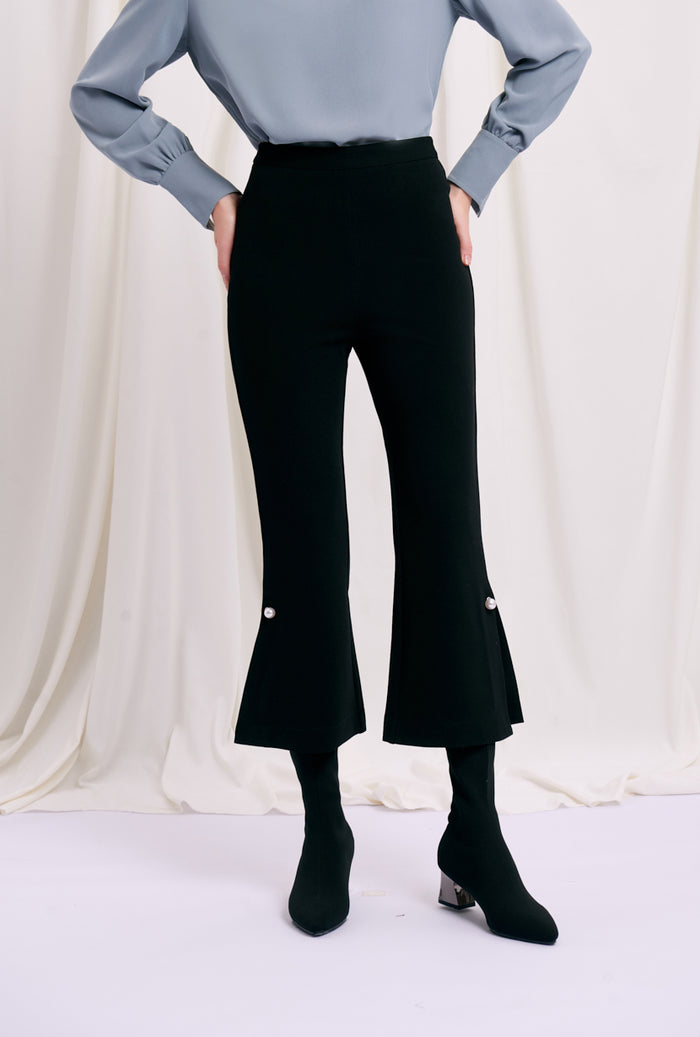 Petite Studio's Office-Appropriate Buvette Pearl Pants in Black