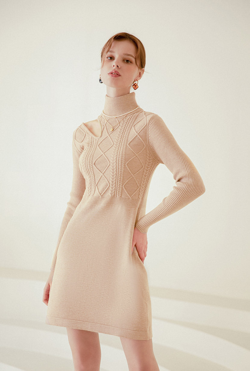 Petite Studio's Saffron Dress in Latte