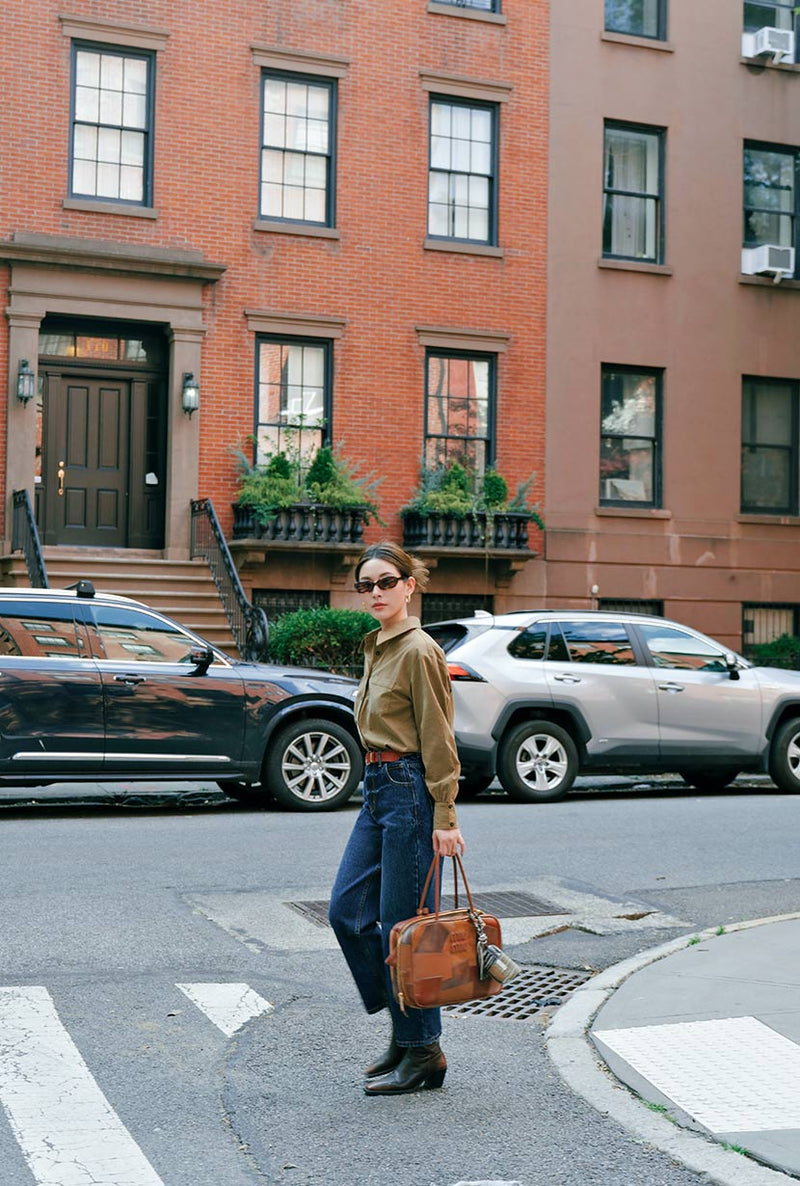 Petite Studio's Bentley Straight Cropped Jeans in Dark Indigo