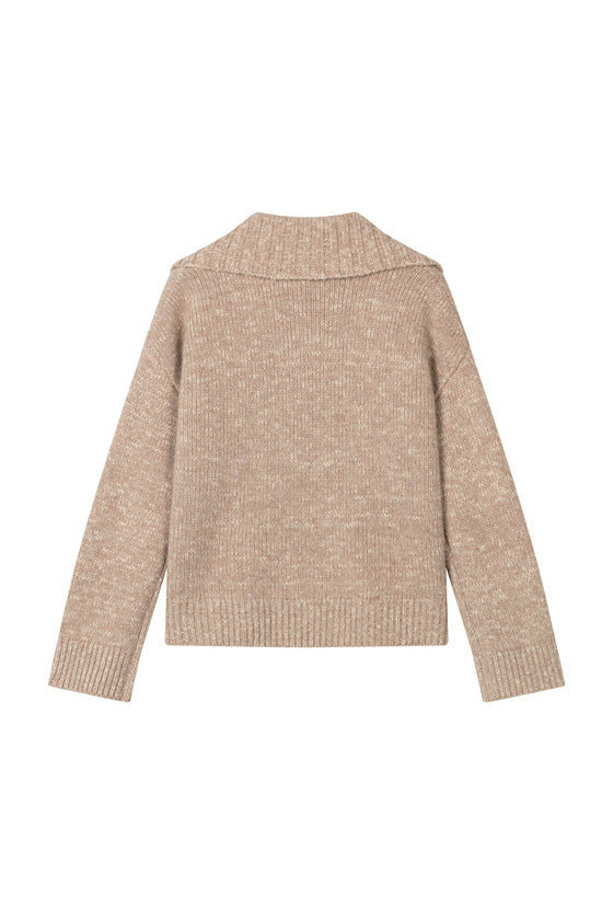 Petite Studio's Barry Wool Sweater in Tan