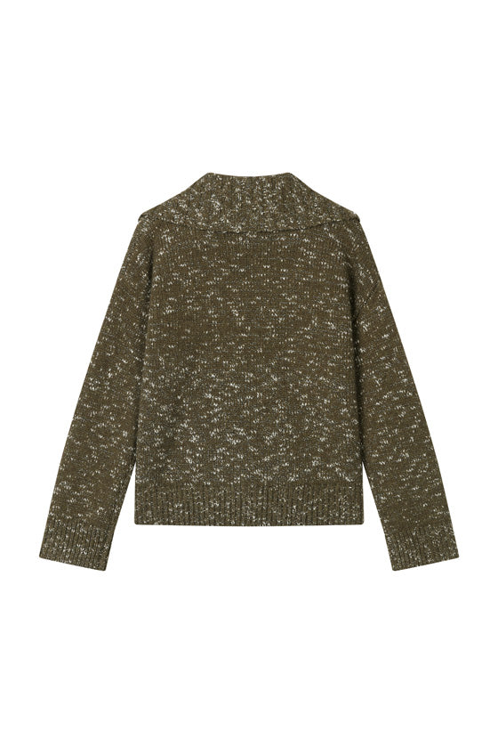 Petite Studio's Barry Wool Sweater in Moss
