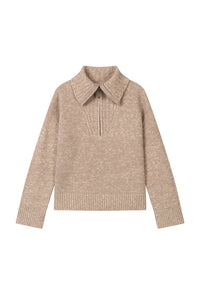 Petite Studio's Barry Wool Sweater in Tan