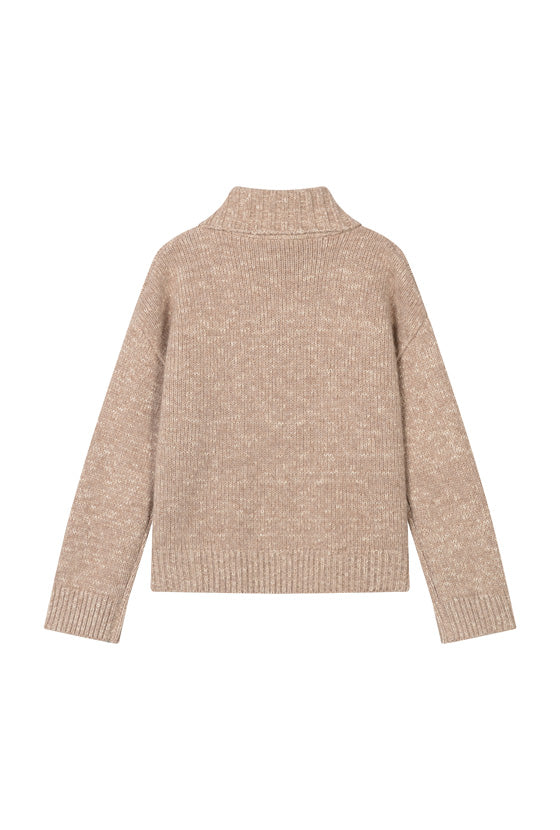 Petite Studio's Barry Wool Sweater in Tan