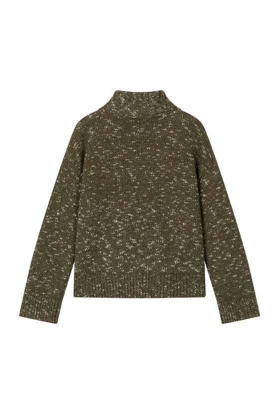 Petite Studio's Barry Wool Sweater in Moss
