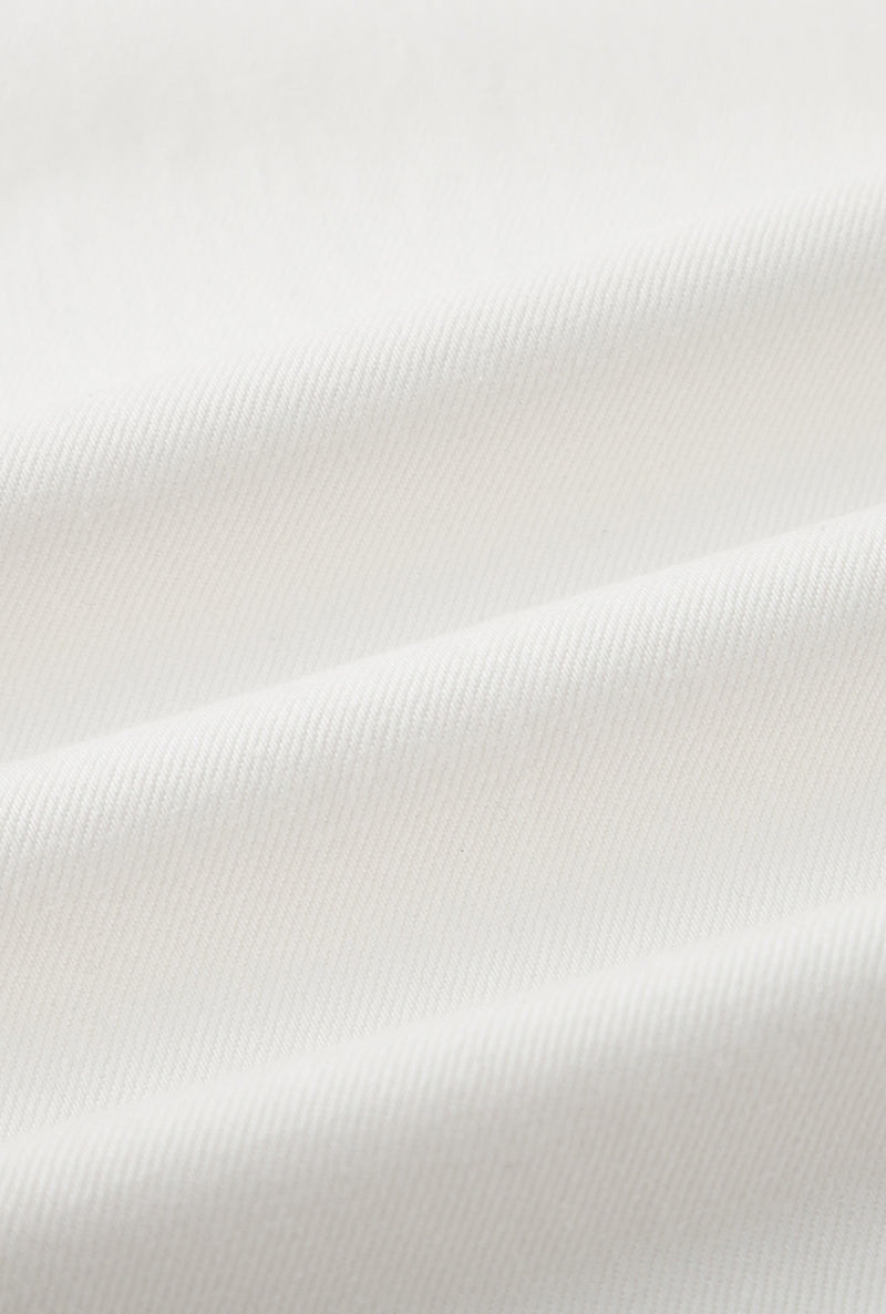 Petite Studio's Bentley Straight Cropped Jeans in White